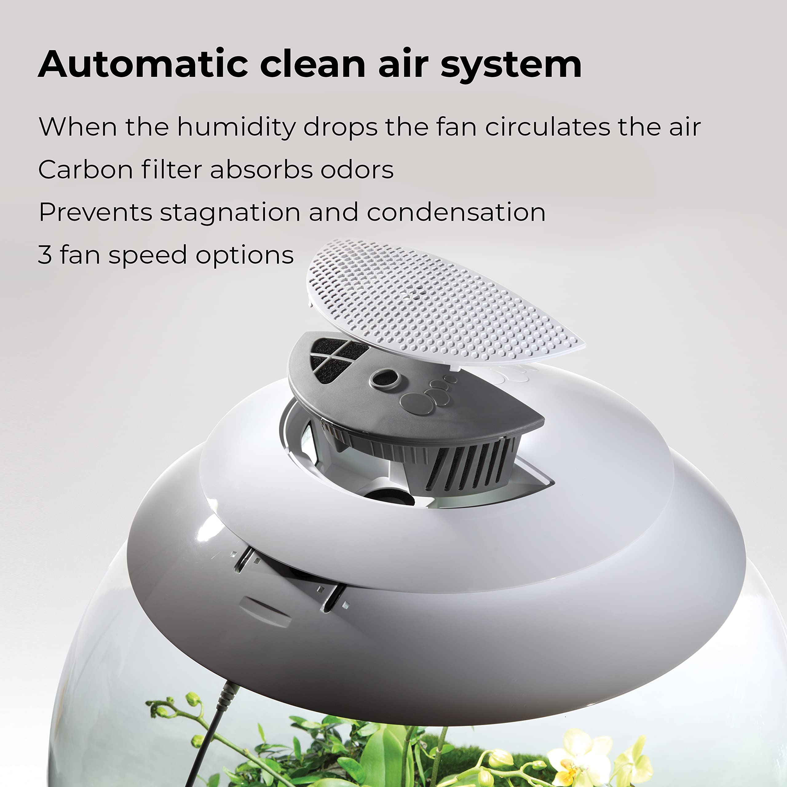 biOrb AIR 60 LED Terrarium - 16 gallon, white (46147) - Image 7